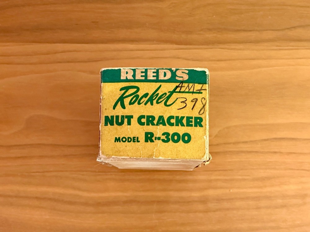 Reed's Rocket Nut Cracker With Original Box 1960, Functioning, MCM Kitchen Tool