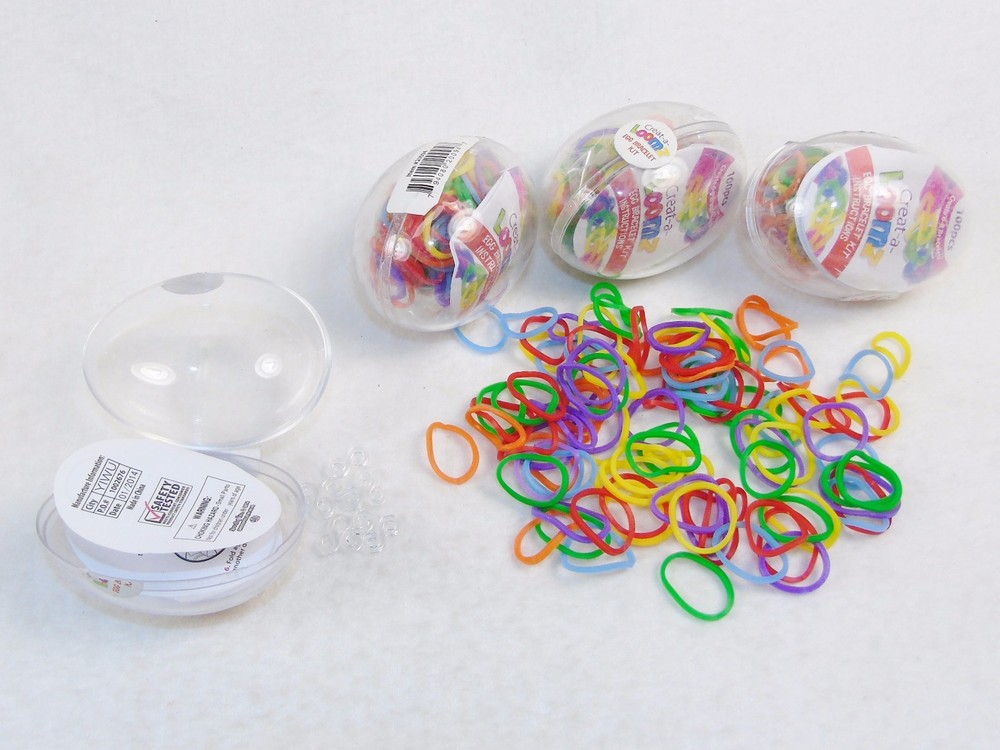 Easter Egg Bracelet Kit ~ 4 Eggs/400pc ~ Makes 24 Colorful Fun Bracelets!