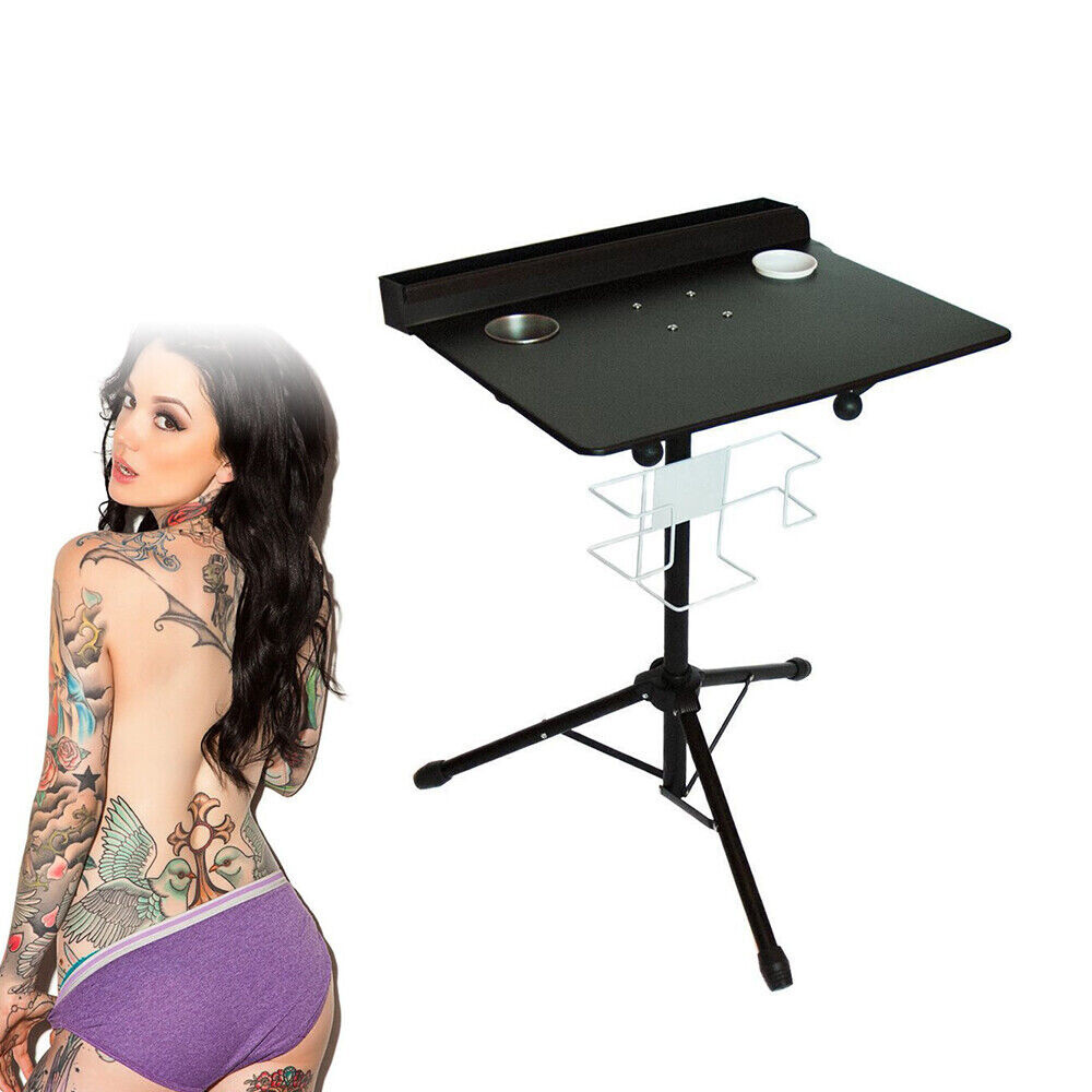 Tattoo Mobile Work Station Stand Fixed Desktop w/ a Removable Back Tray Portable