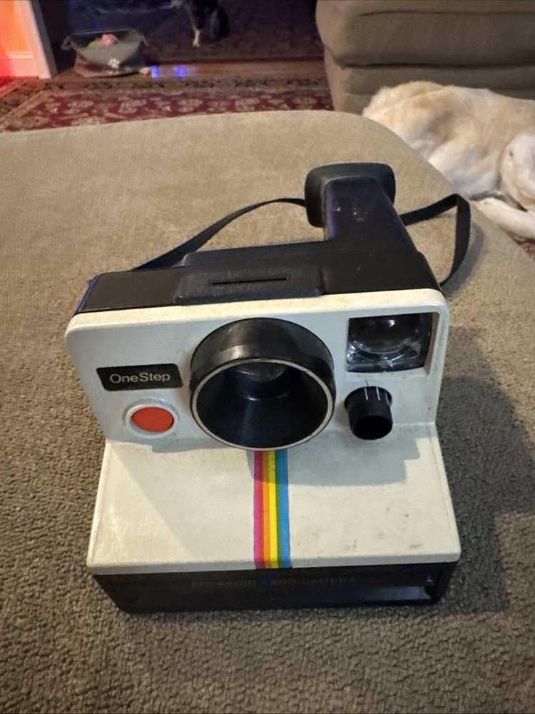 Polaroid One Step Rainbow Land Camera Discolored Untested (TD)