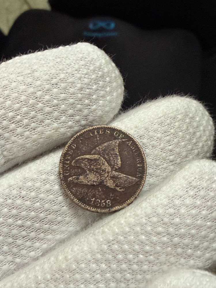 1858 Flying Eagle Small Letters US Type Coin