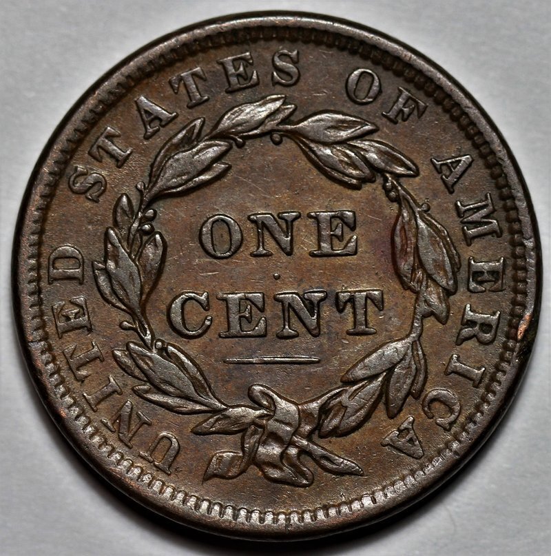 1838 Coronet Head Large Cent - US 1c Copper Coin