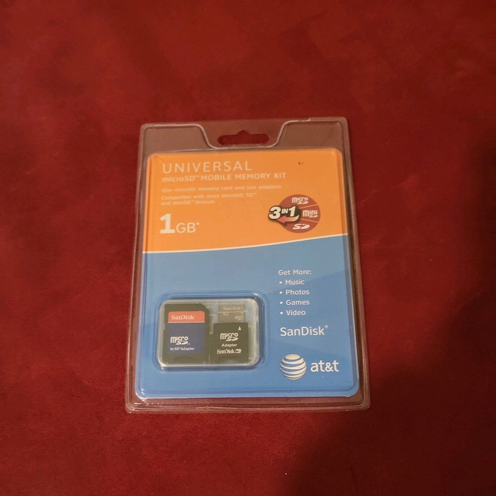 Universal Sandisk Micro SD Mobile Memory Kit 1GB Adaptor