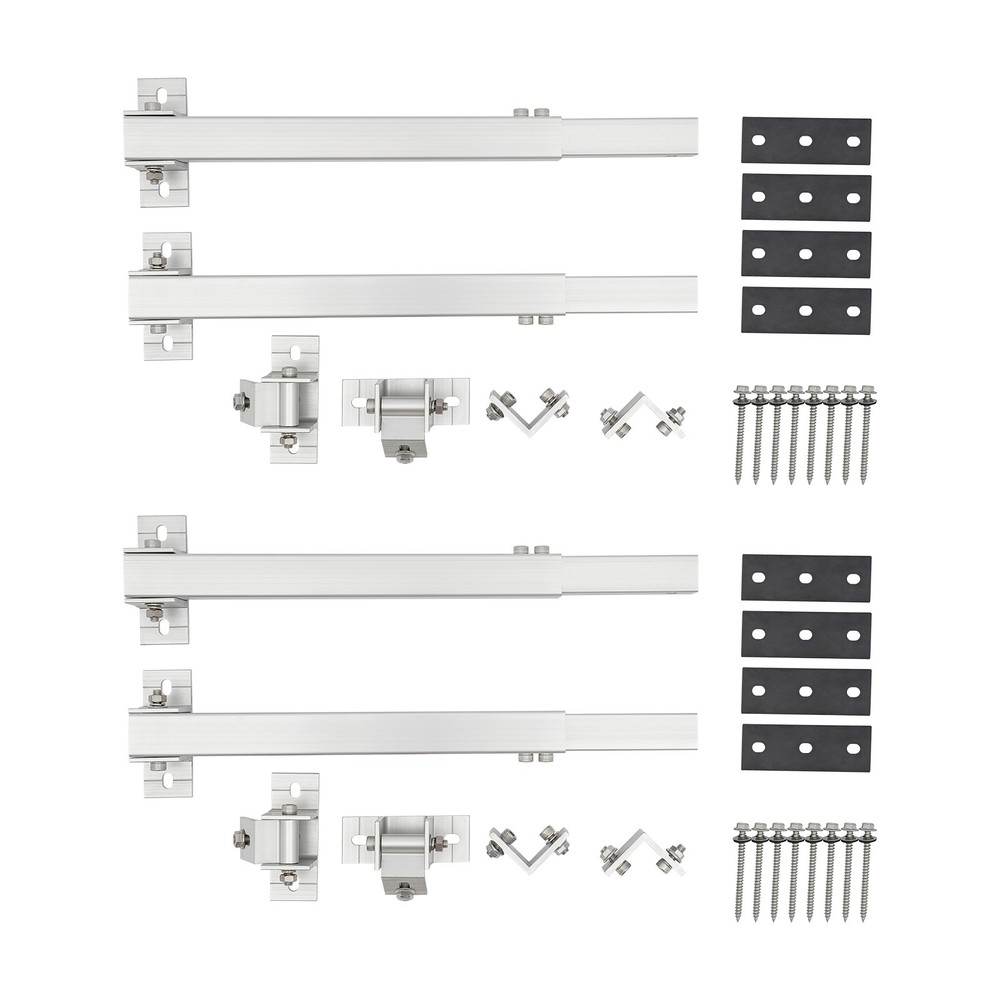 4pcs Universal Mount Brackets Adjustable Solar Panel Mounting Brackets USA