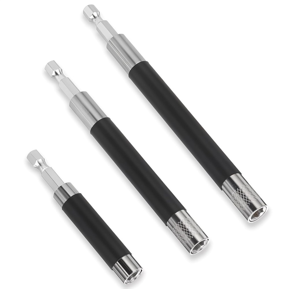 3pcs Magnetic Screw Drive Guide Drill Bit Tip Holder, Quick Release Screwdriver