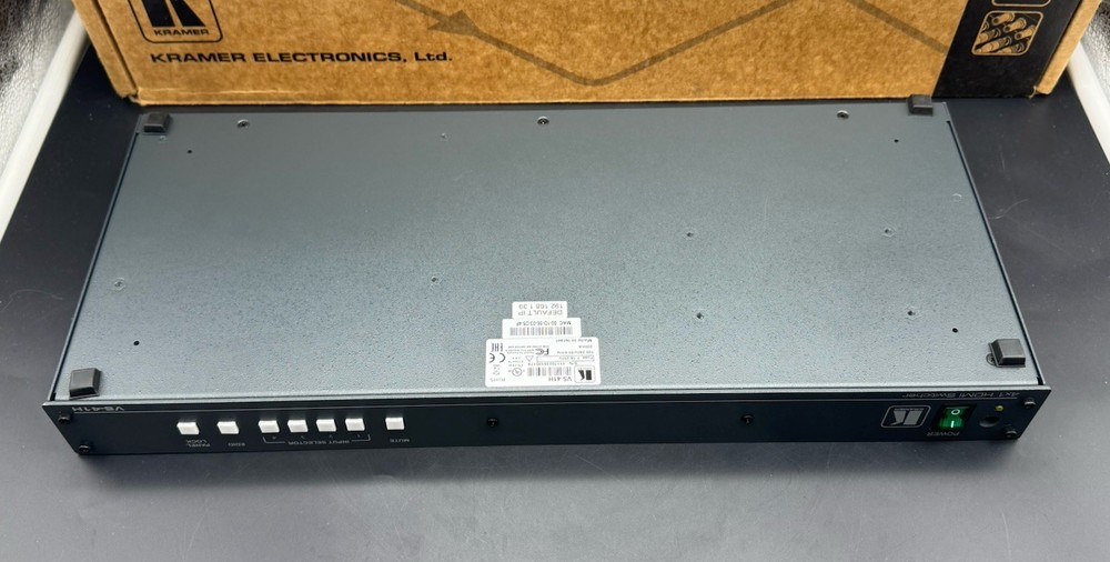 Kramer VS-41H Pro 4x1 HDMI Switcher EDID IR Remote Rack AV | Powers On
