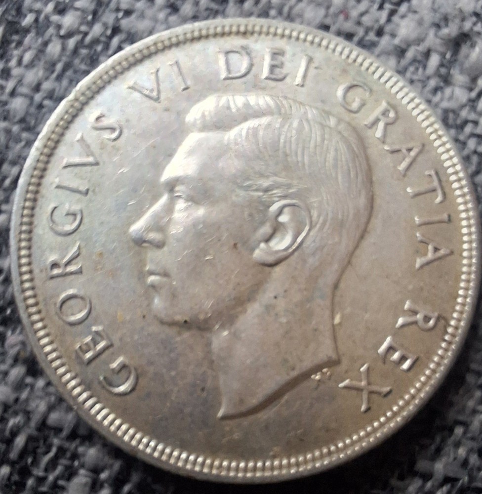 1950 Silver Canda Dollar