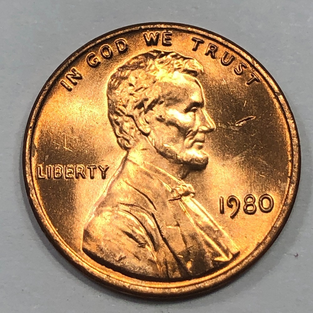 1980 P - Lincoln Memorial Cent