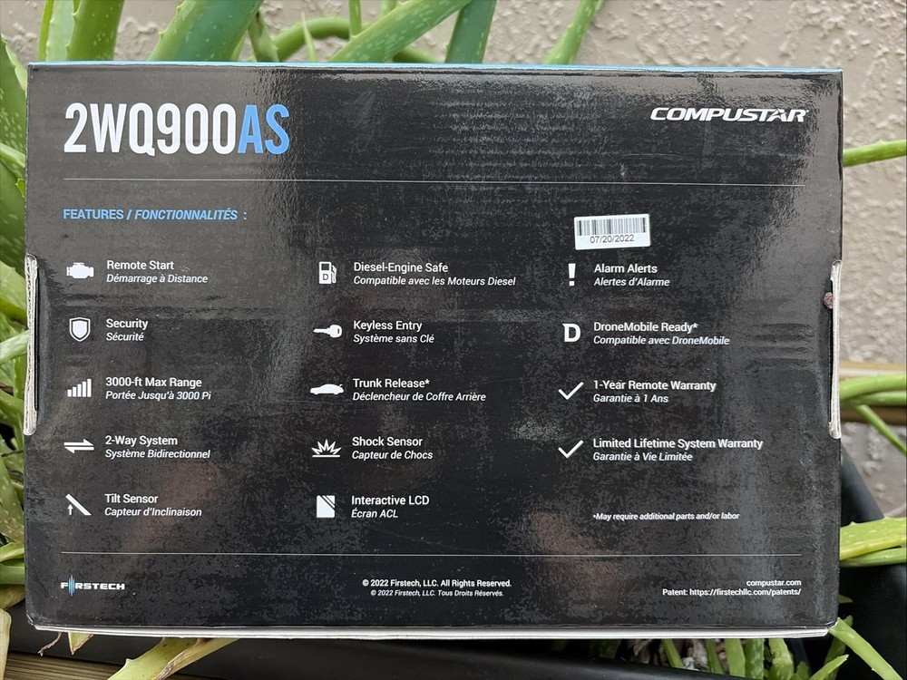 Compustar CS2WQ900-AS 2-Way 3000-FT Range Remote Start Security + BLADE-AL Bypas