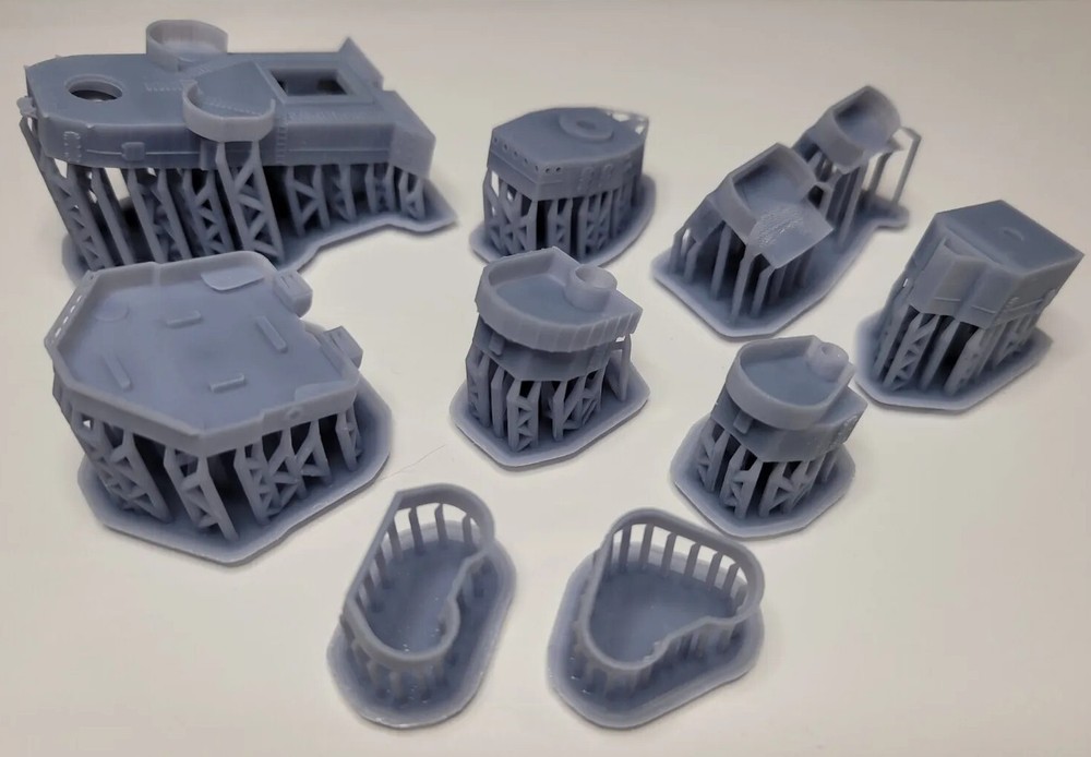 1/350 Fletcher Class Square Bridge Basic Conversion Set for Tamiya 3D Printed