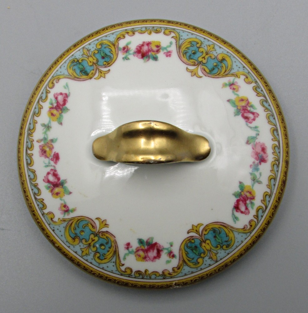 Haviland Juno Covered Sugar - Roses & Scrolls - Schleiger 729