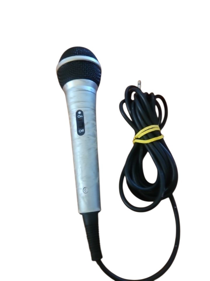 Unbranded 7" Karaoke Microphone  Cable 10ft Untested