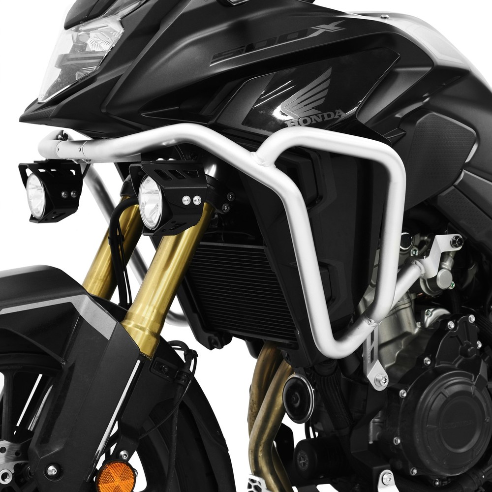 ZIEGER Crash Guard Compatible with Honda CB 500 X (PC64) Silver