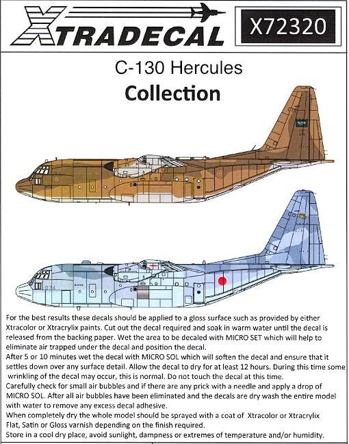 Xtra Decals 1/72 LOCKHEED C-130 HERCULES Foreign Users