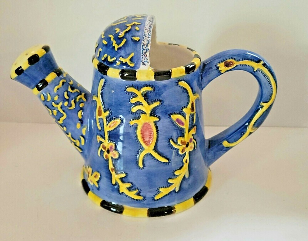 CERAMIC SPRINKLER BLUE & YELLOW