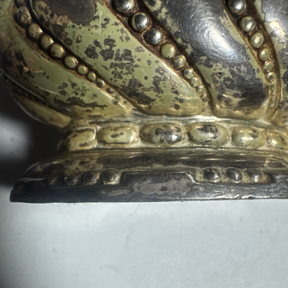 Vintage Silver Plate RONSON CROWN Table Lighter US