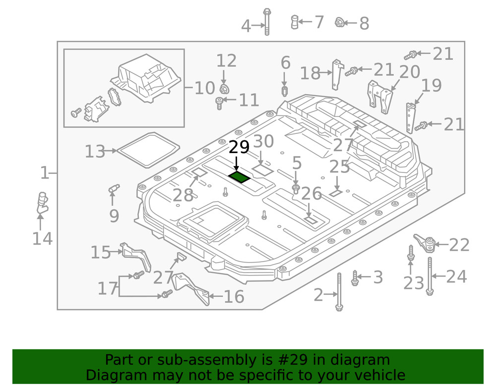 Genuine Audi 2016-2023 Warning Label 12E-010-006