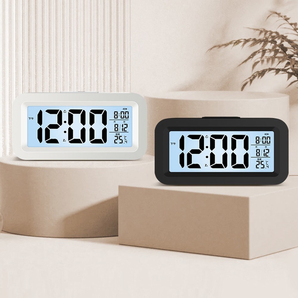 Desk Mini Alarm Clock Electronic with Backlight Clear Time and Compact