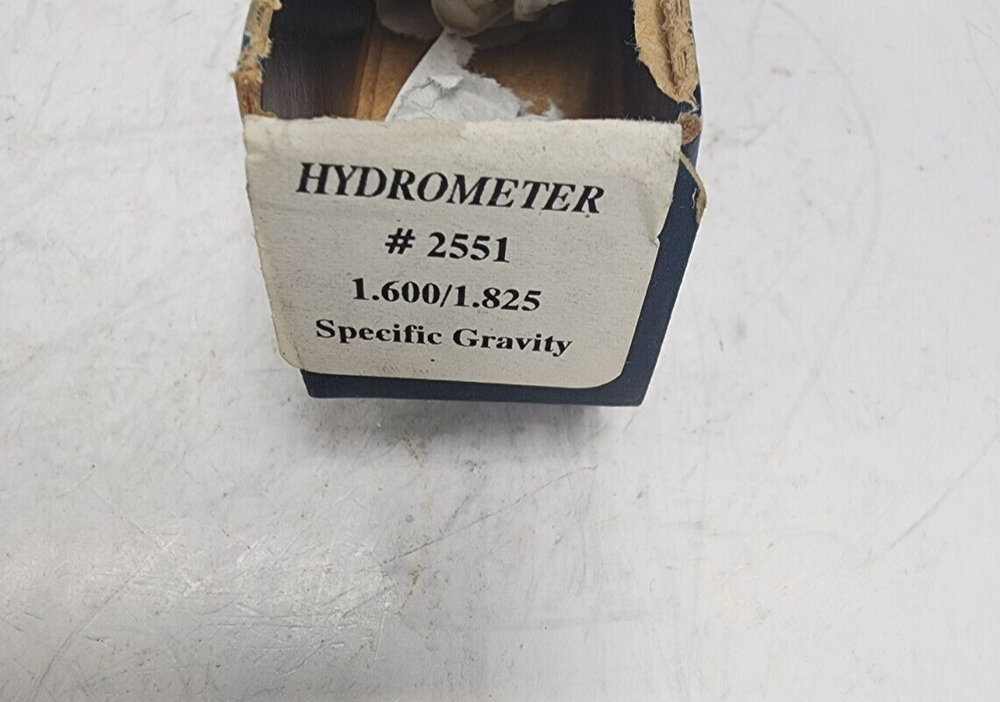 ERTCO 2551 HYDROMETER SPECIFIC GRAVITY