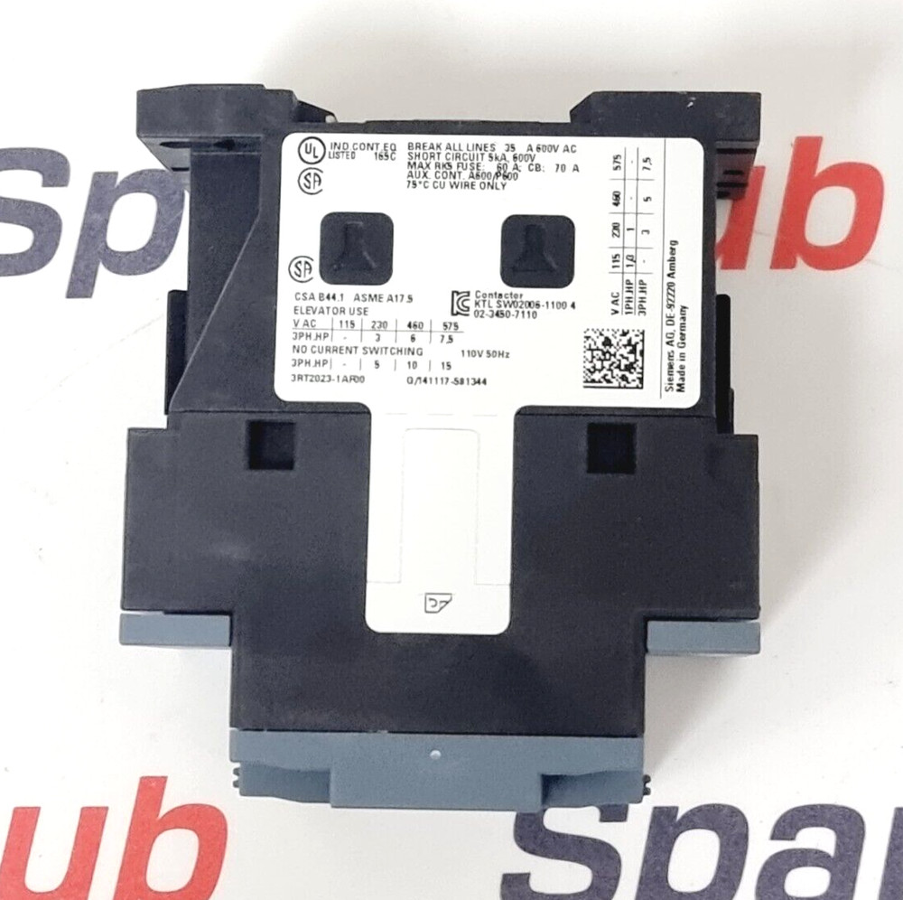 SIEMENS 3RT2023-1AF00 Contactor