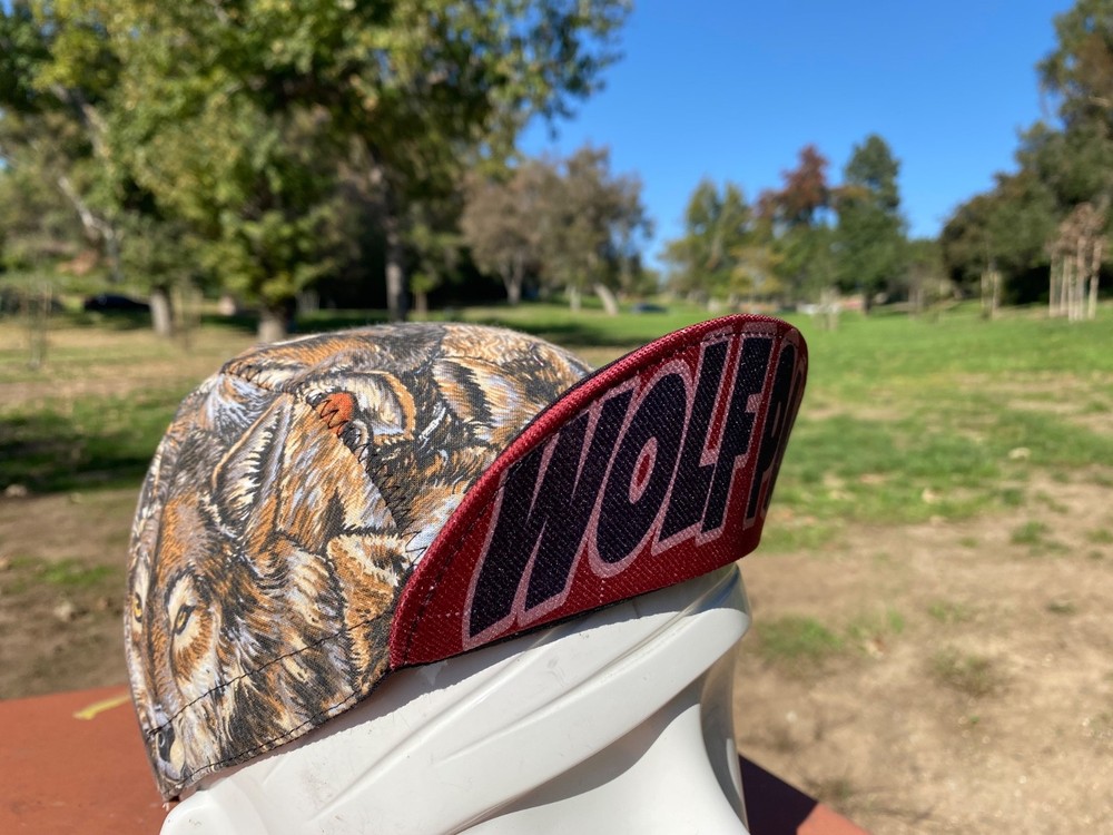 cycling cap WOLF PACK handmade in USA