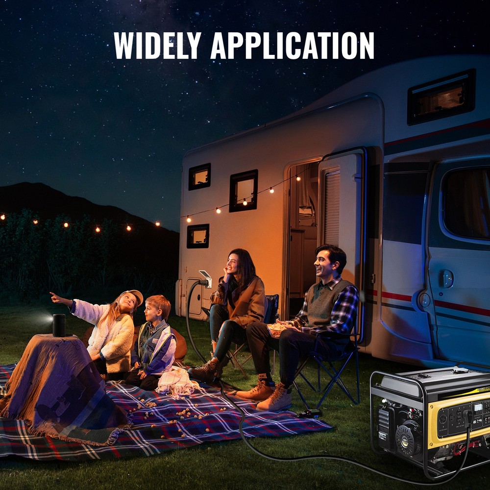 NEMA 15-25FT RV Power Generator Inlet Box L14-50P 125/250V 50Amp Stormproof US