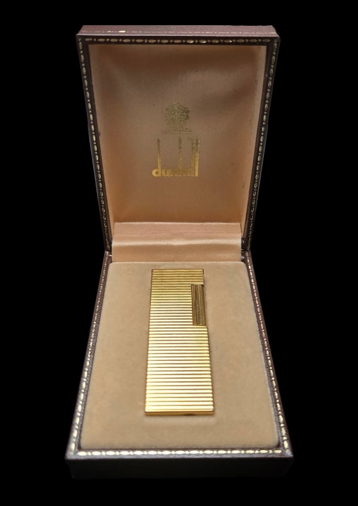 Vintage Dunhill Lighter Japan Good Needs Flint Untested Boxed