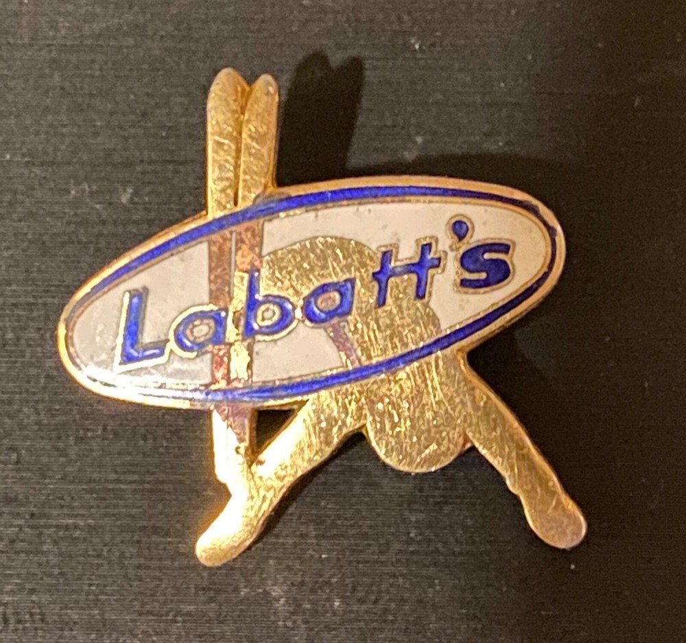 CANADA BEER PINS - LABATT SNOWBOARD  BEER PIN