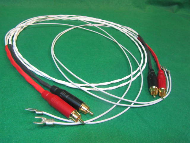 3 FT SILVER PLATED HIFI AUDIOPHILE TURNTABLE RCA INTERCONNECT AUDIO CABLE.