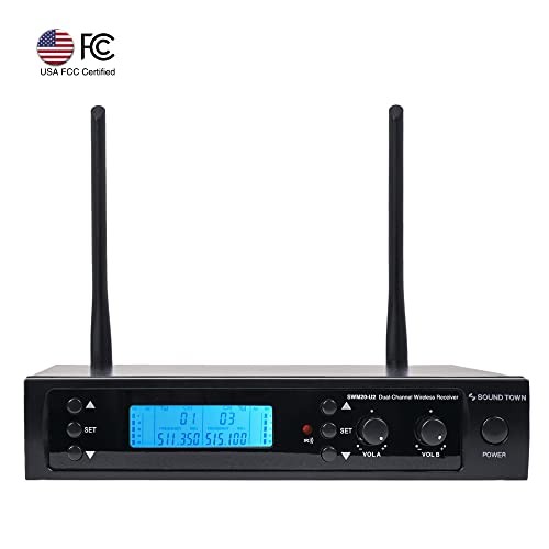 200-Channel Professional UHF Wireless Microphone System with 2 2 Handheld Mics