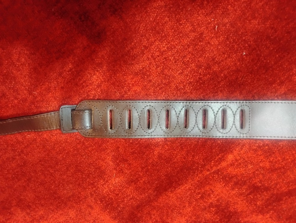 NEW W/TAG TWO WALKER WILLIAMS FINE LEATHER GUITAR STRAP