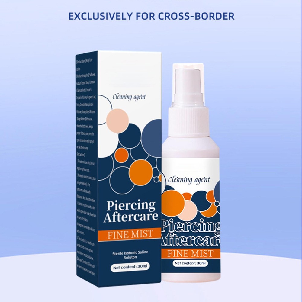 Piercing Aftercare Spray 30ml Fine Mist Saline Solution For Piercing