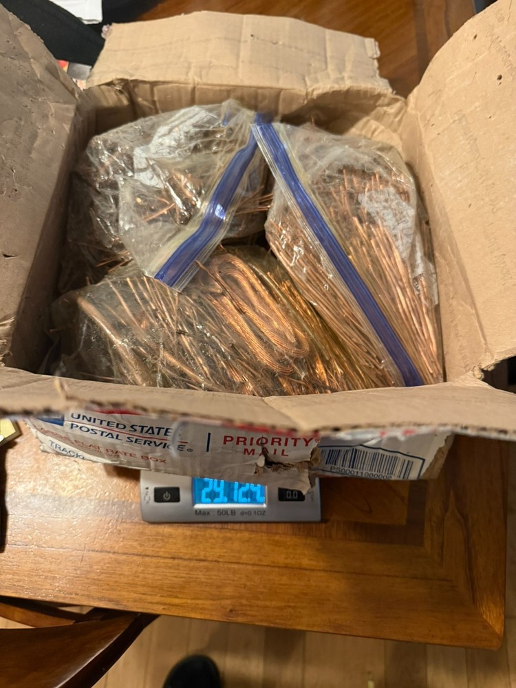 Scrap copper wire Strands 24 lbs 12.4oz