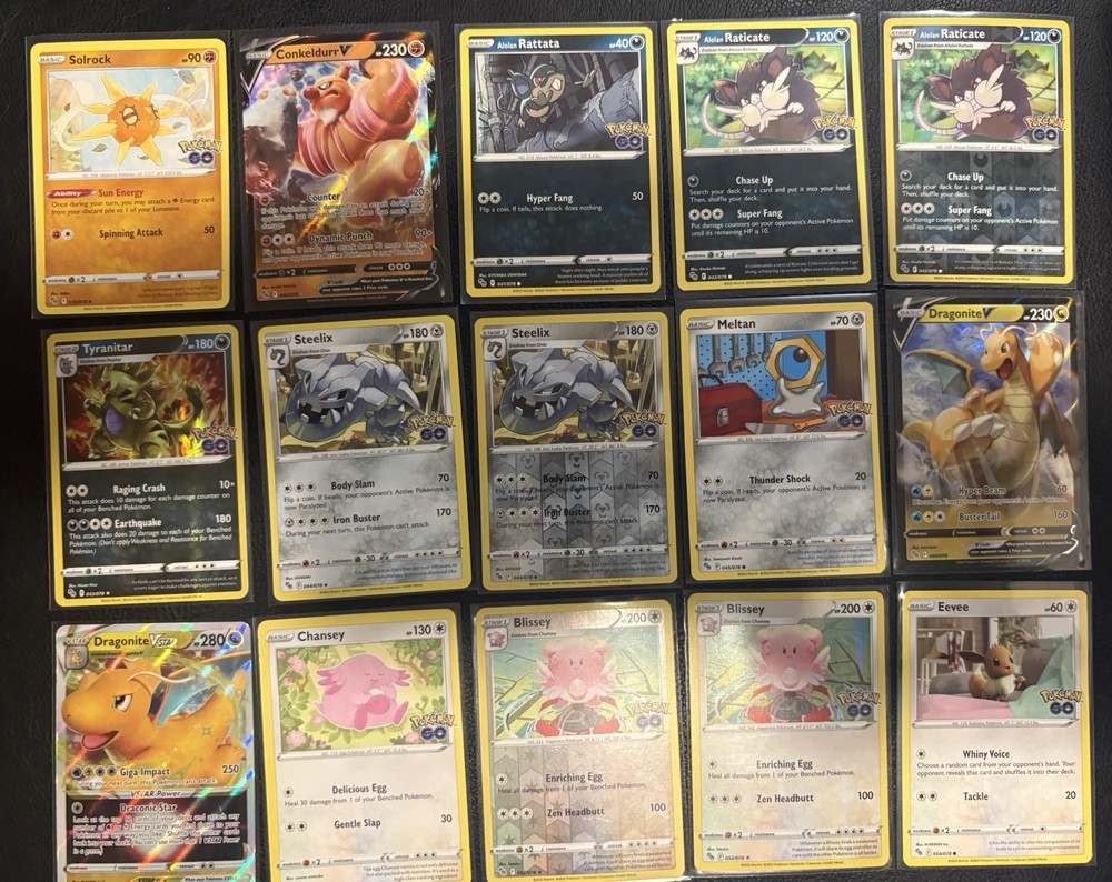 Pokemon Go Card Partial Set Collection Lot