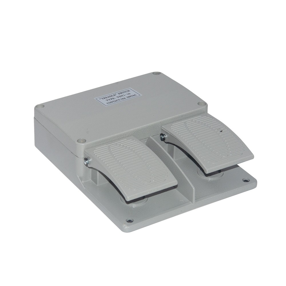 Duel Foot Pedal Double Extra Heavy Duty Foot Switch Metal Multi-function Nonslip