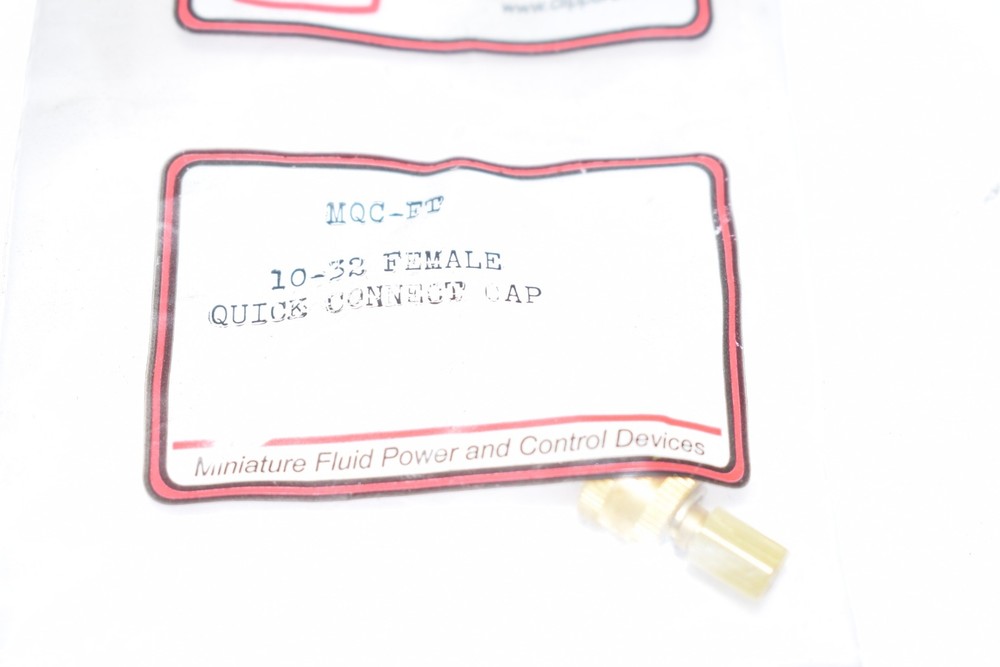 NEW Clippard MQC-FT, Quick Connect Cap - #10-32F