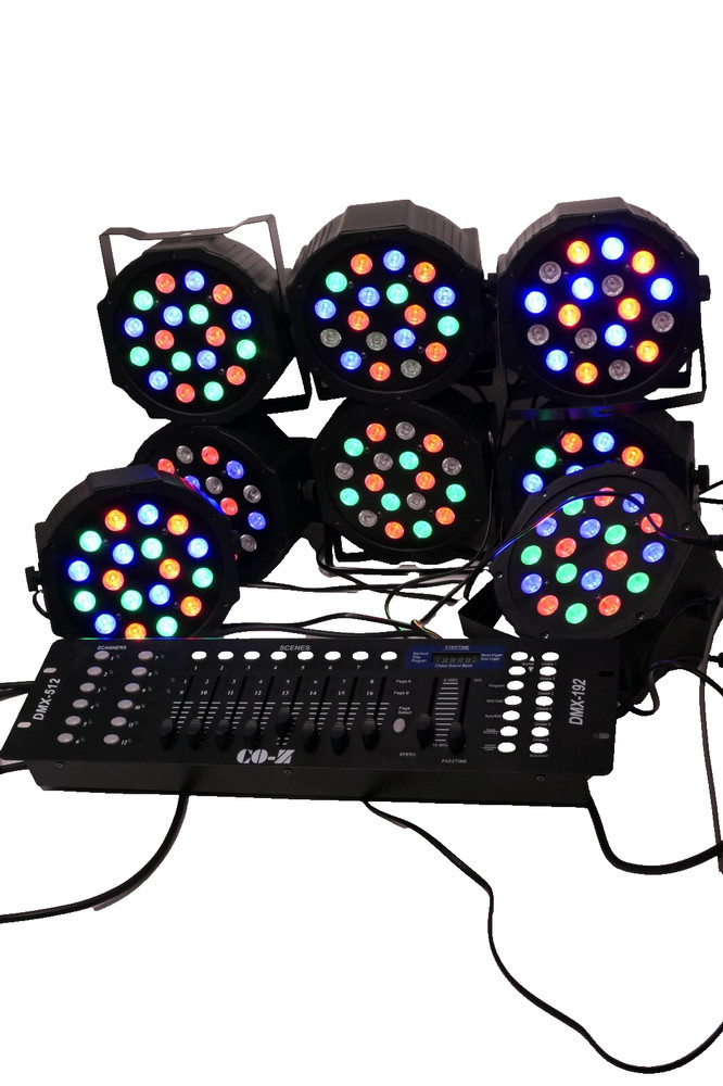 CO-Z 192 DMX Stage DJ Light Controller Lighting Mixer with Lights