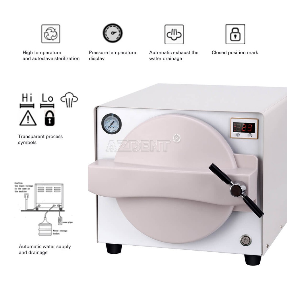 22L/18L/14L Dental Autoclave Steam Sterilizer/Class B Sterilization with Printer
