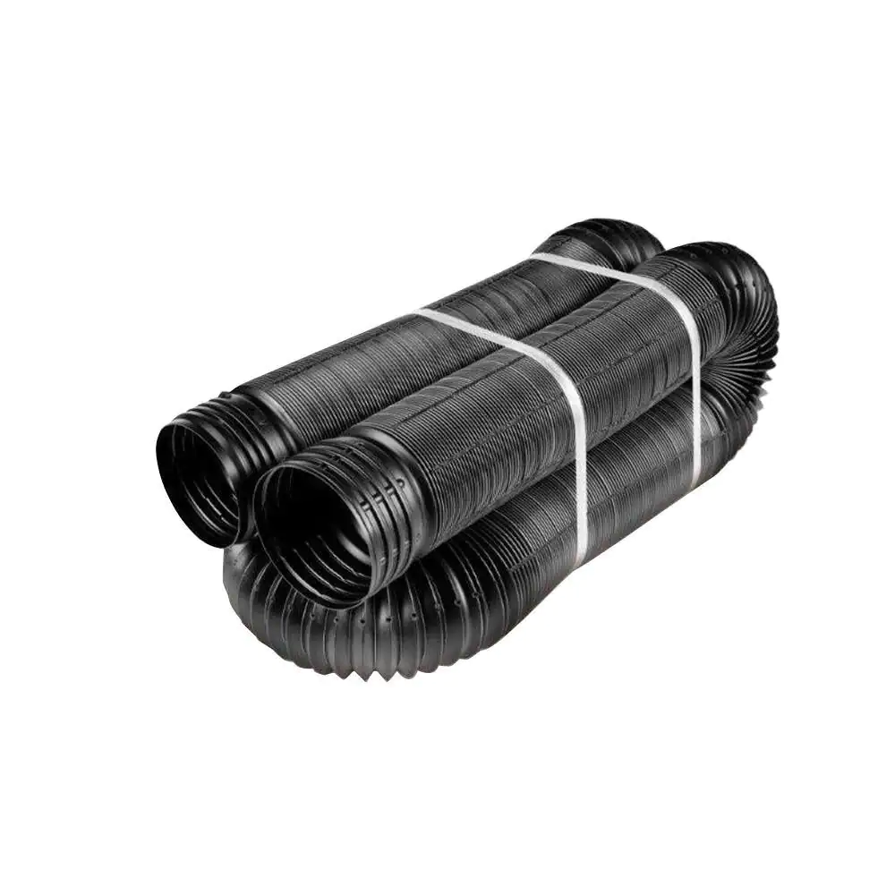 FLEX Drain 4 In. X 50 Ft. Copolymer Perforated Drain Pipe