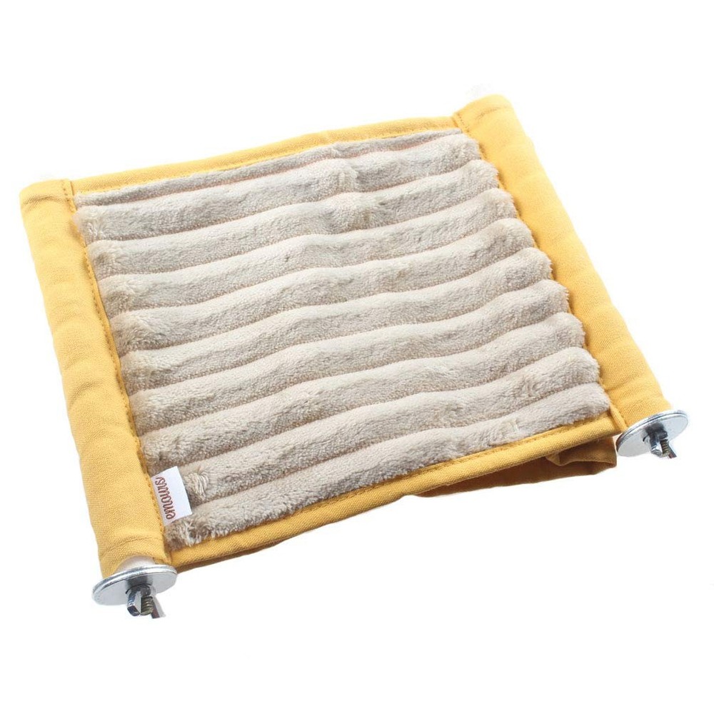 Double Bunkbed Hammock Sleep Bed Cage Play Platform with Warm Fleece for Hams...
