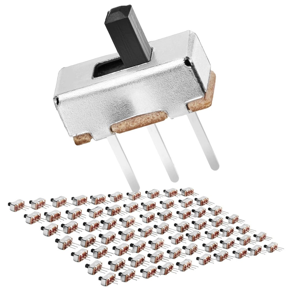 Reliable 3mm SPDT Mini Slide Switch - 70 Pack for PCB & Breadboard Applications