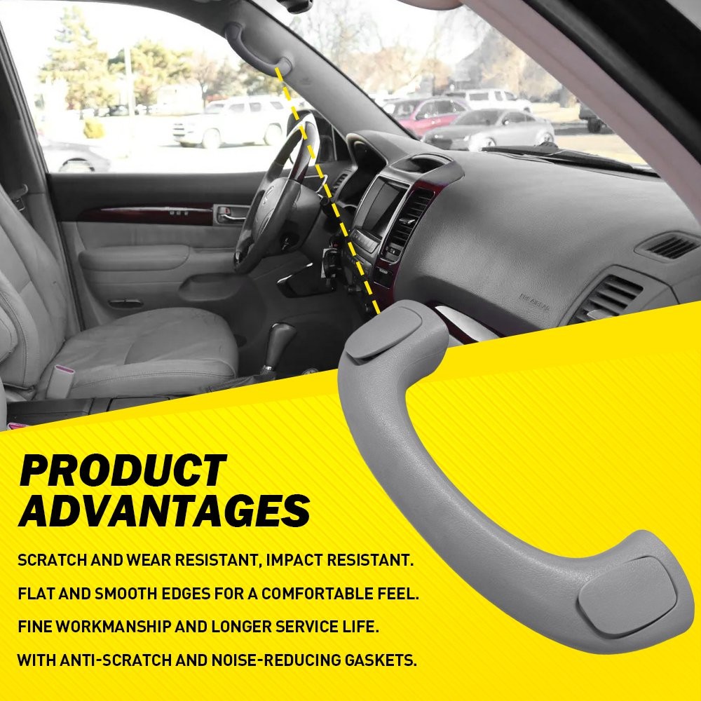 For 2003-2009 Toyota 4Runner 1PCS Gray Front Roof Pull Grab Handle Replacement