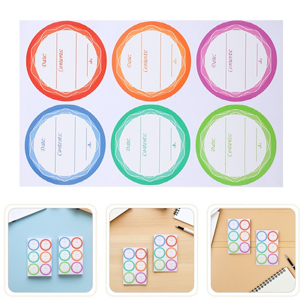 80 Sheets Freezer Adhesive Stickers Waterproof Label Bottle Labels