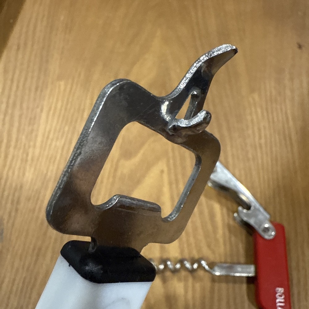 Pair vintage bottle opener corkscrew from Italy