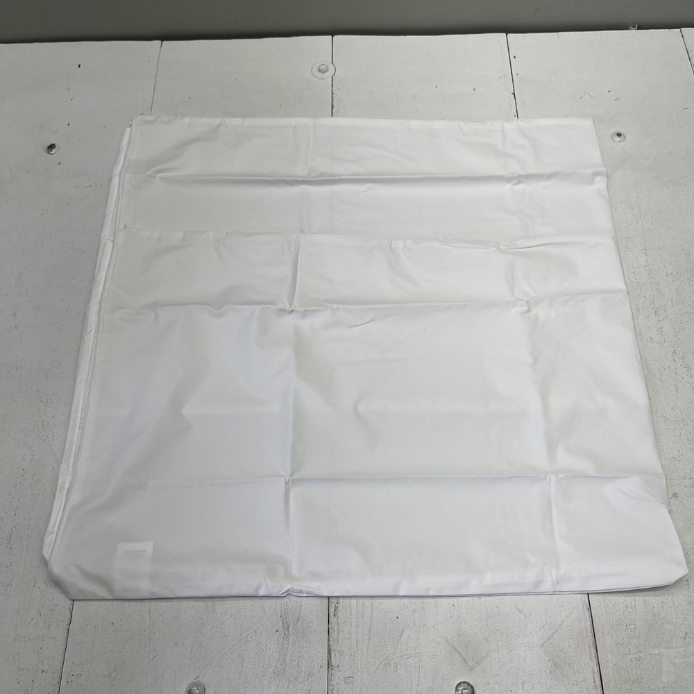 AllerEase Pillow Protector Standard 100% Cotton White Zipper Hypoallergenic 2pk