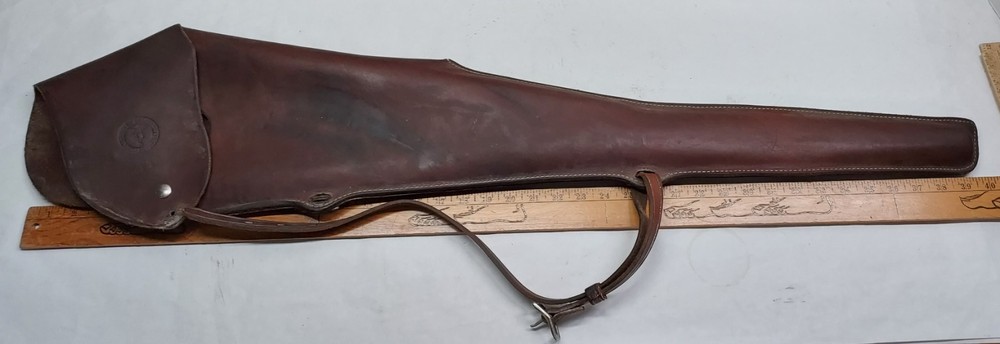 Heiser Keystone Lightenberger 63S - Leather Rifle Gun Saddle Scabbard