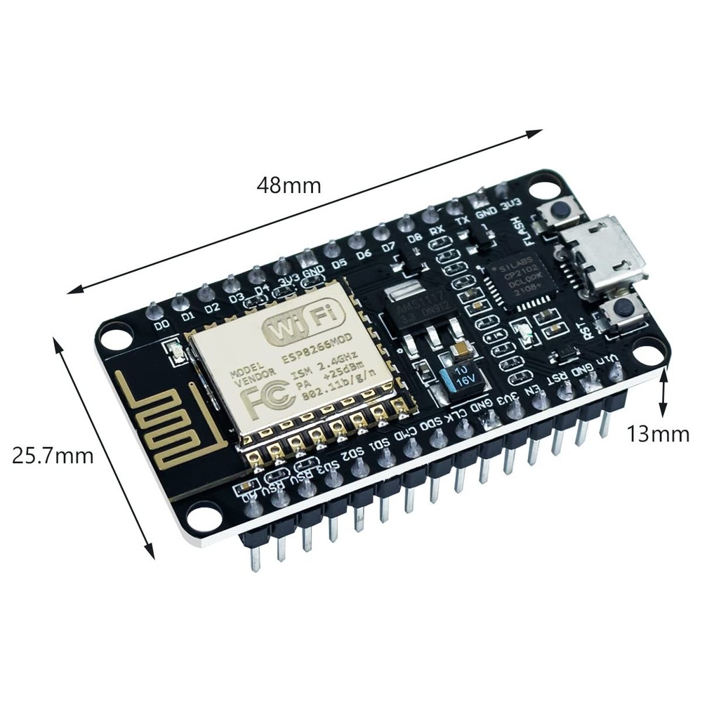 3Pcs ESP8266 ESP-12E CP2102 NodeMCU Lua Wireless Module Development Board for...