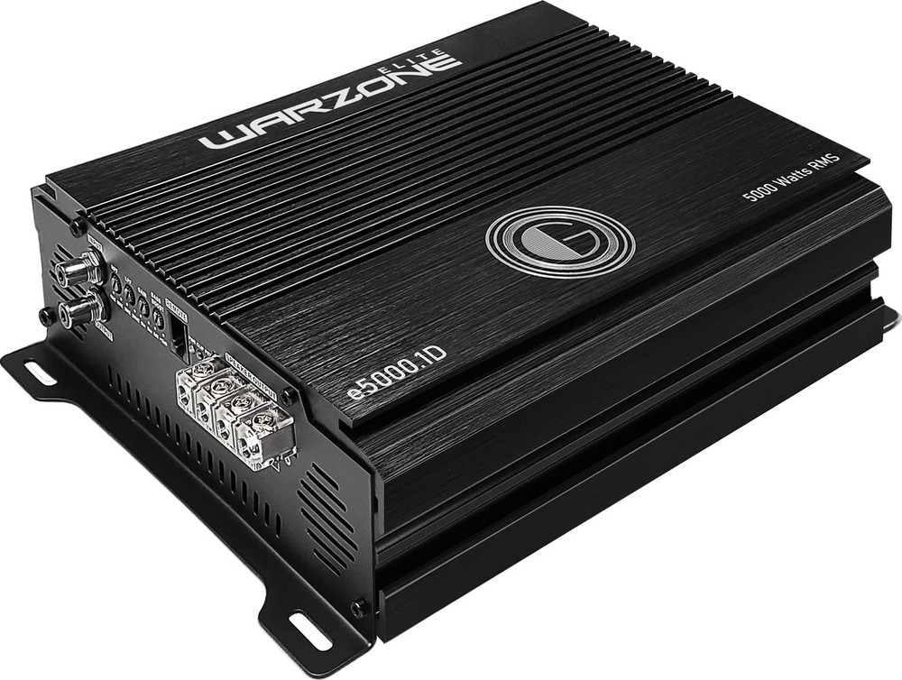 Gravity E5000.1D Warzone 5000W Amp + 0 Gauge Wiring Kit Bundle