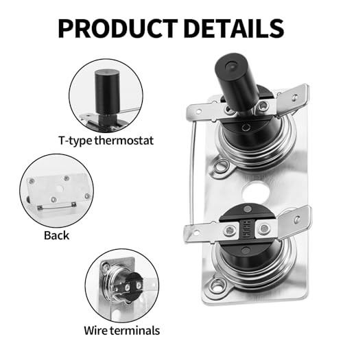 2pcs RV Water Heater Switch for Suburban Limit 232282 12V Thermostat Switch