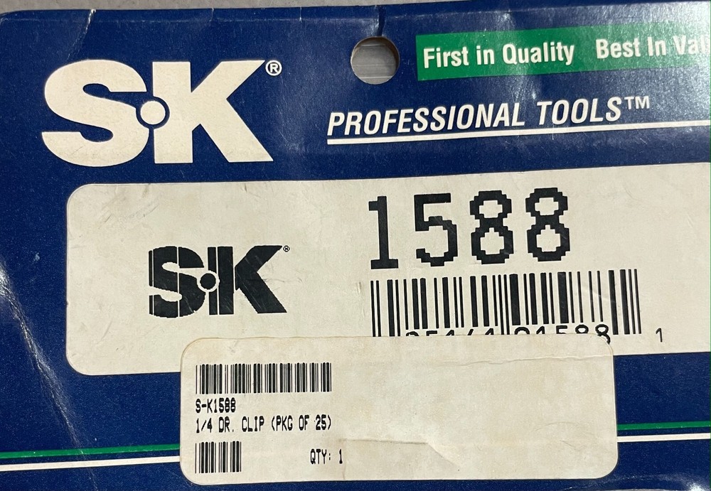 S-K 1/4" Drive Clips - Pack of 25